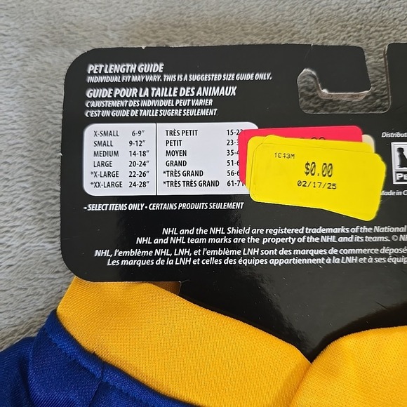 Buffalo Sabers Hockey Jersey Dogs Large Blue NHL Licensed Authentic Sportswear - Picture 3 of 6